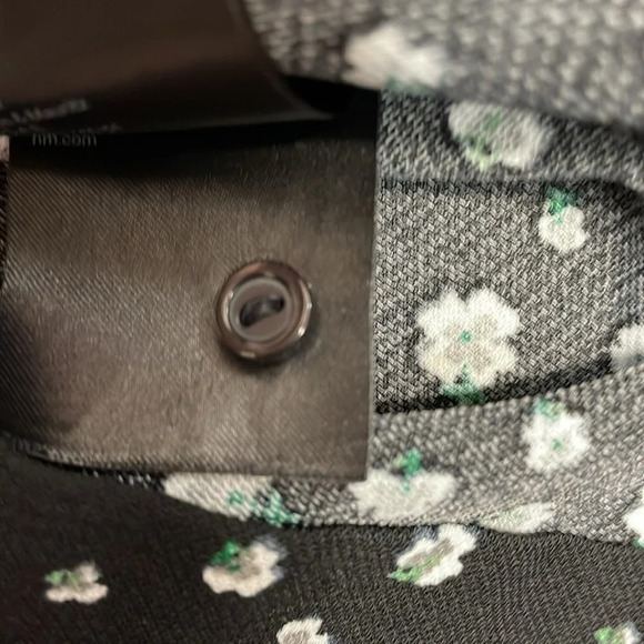 NWOT H&M Long Sleeve Black Floral Print Tunic Shift Dress Pockets 12 - Picture 14 of 14